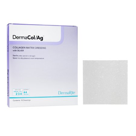 collagen dressing Silver Collagen Dressing DermaCol/Ag™ 2 X 2 Inch Square Sterile – Mak  Medical