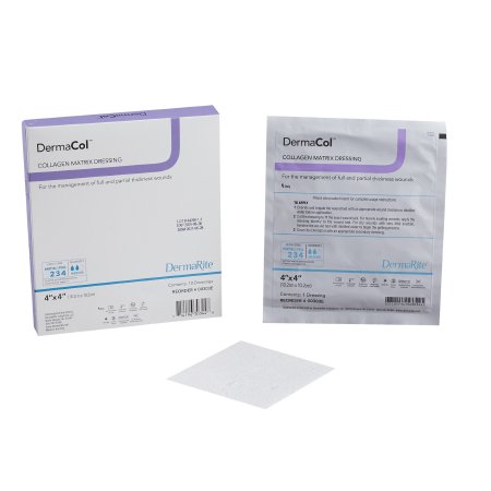 Collagen Dressing DermaCol™ 4 X 4 Inch Square Sterile