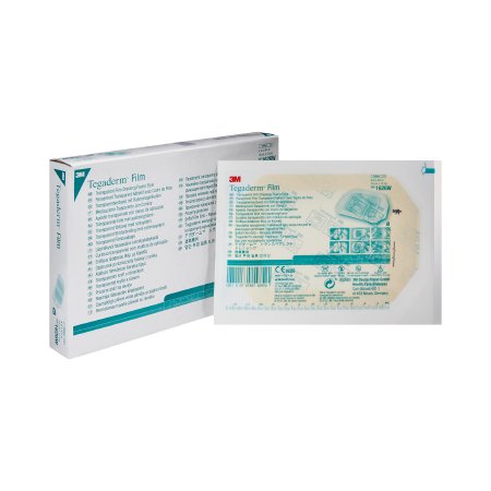 Transparent Film Dressing 3M™ Tegaderm™ 4 X 4-3/4 Inch Frame Style Delivery Rectangle Sterile