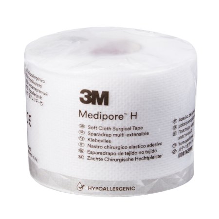 Perforated Medical Tape 3M™ Medipore™ H White 2 Inch X 10 Yard Soft Cloth NonSterile
