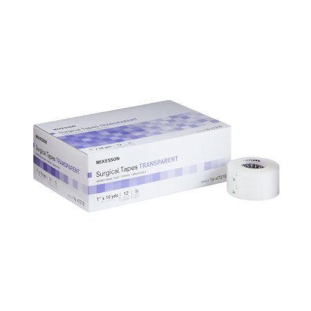 Medical Tape McKesson Transparent 1 Inch X 10 Yard Plastic NonSterile