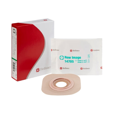 Ostomy Barrier New Image™ Flextend™ Precut, Extended Wear Adhesive Tape 44 mm Flange Green Code System Hydrocolloid