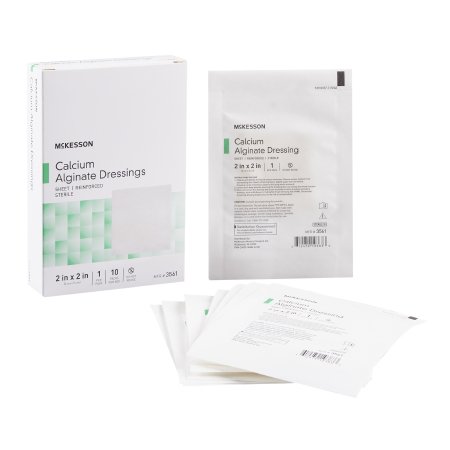 Alginate Dressing McKesson 2 X 2 Inch Square