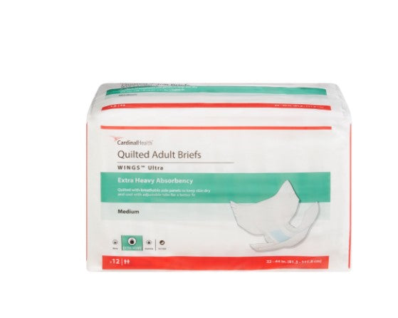 Cardinal Health Brief Wings Ultra Medium Extra Heavy Absorbency