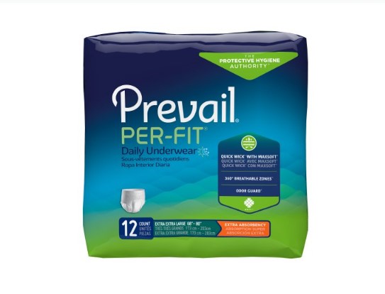 Prevail Per-Fit Unisex Adult Absorbent Underwear XX-Large