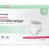 Mckesson Unisex Adult Absorbent Underwear, Pull on Tear Away Pull-ups, Moderate Absorbency